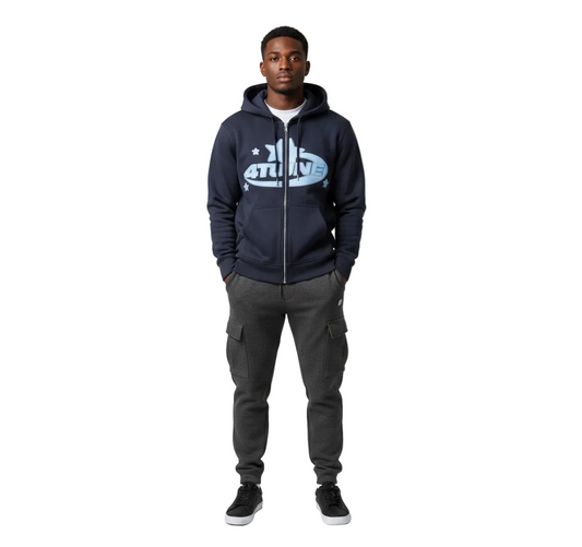 Zip Hoodie Star Letter - Noir