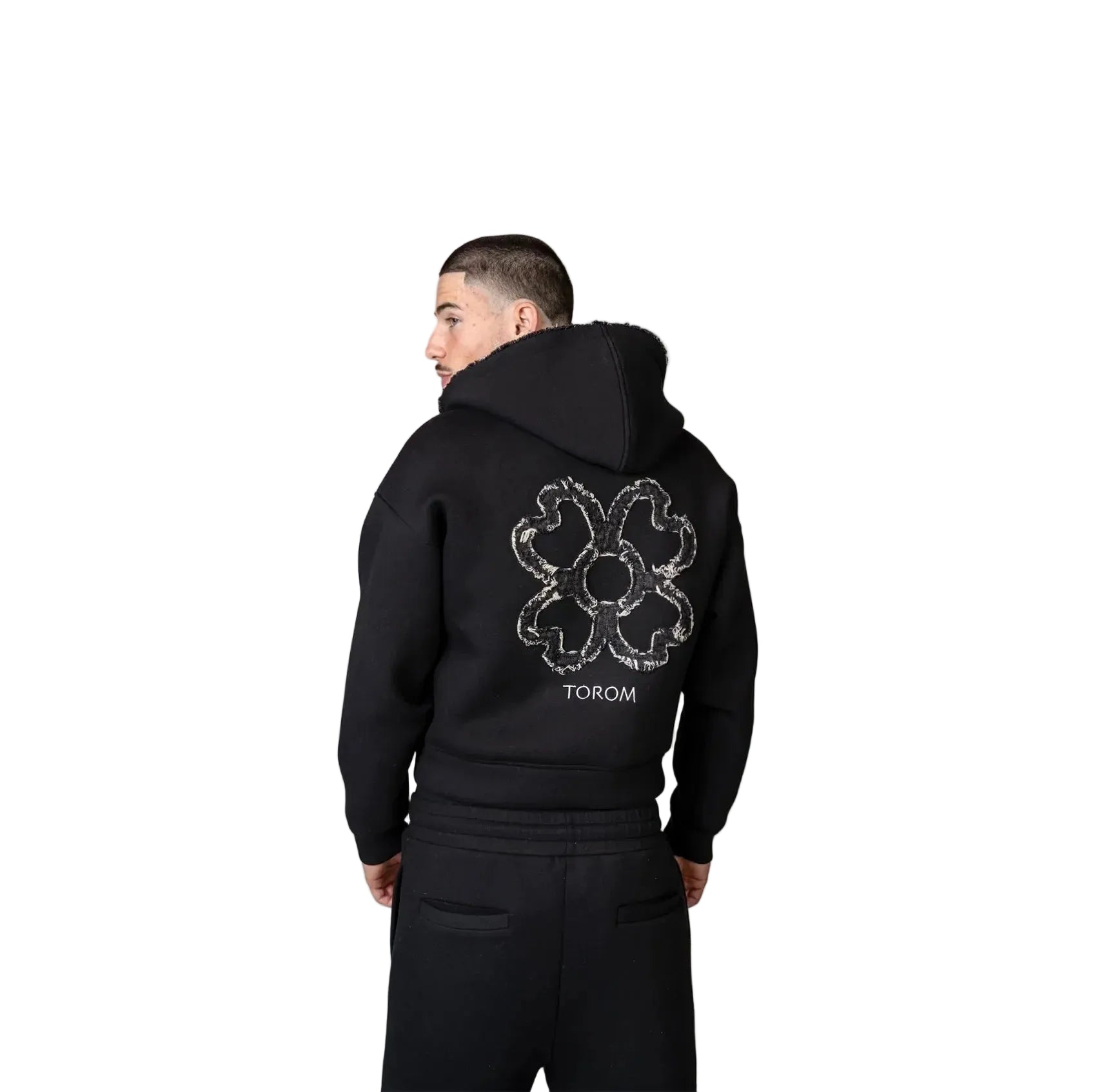 Sweat Capuche motif Trèfle
