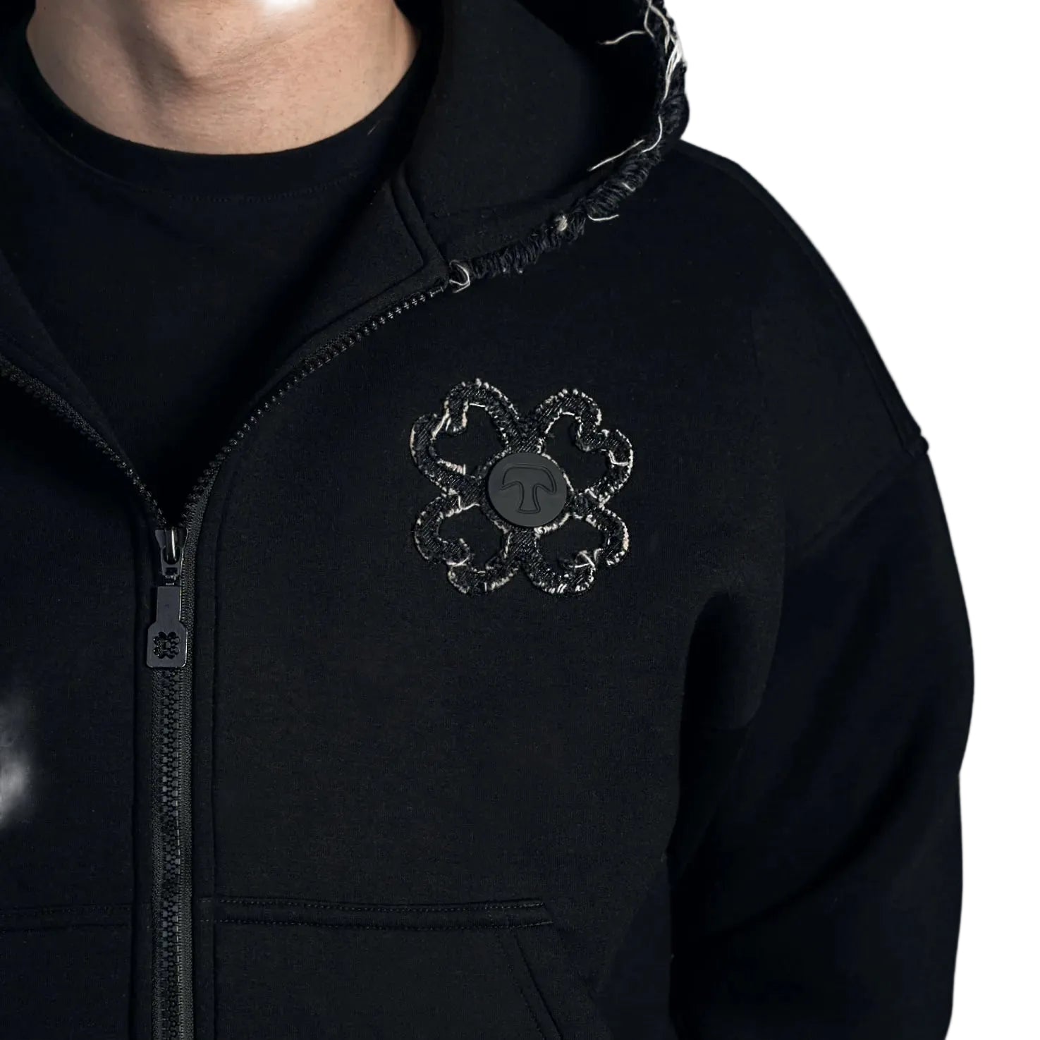 Sweat Capuche motif Trèfle