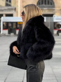 HH  Fashion Cropped Faux Fur CyBerWave
