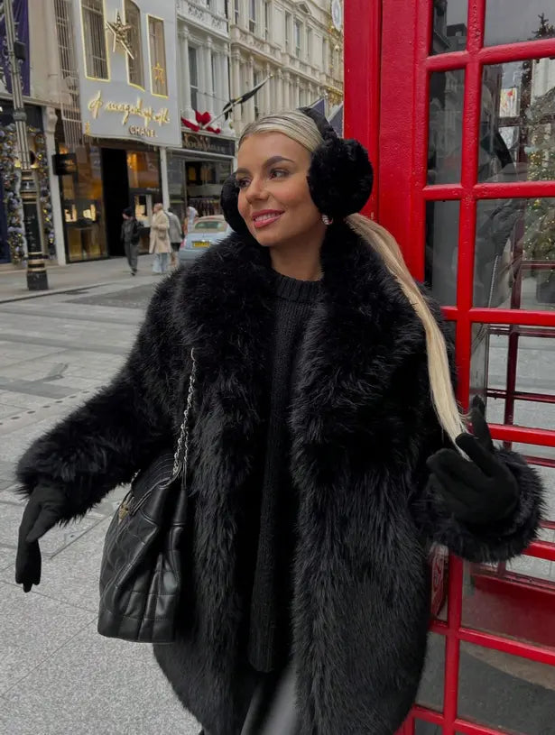 HH  Fashion Cropped Faux Fur CyBerWave