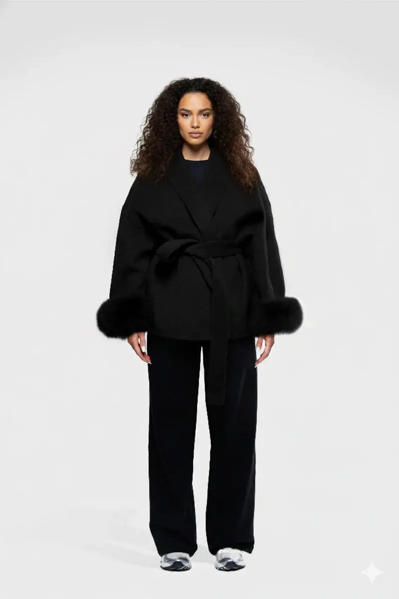 Elegant faux fur jacket CyBerWave