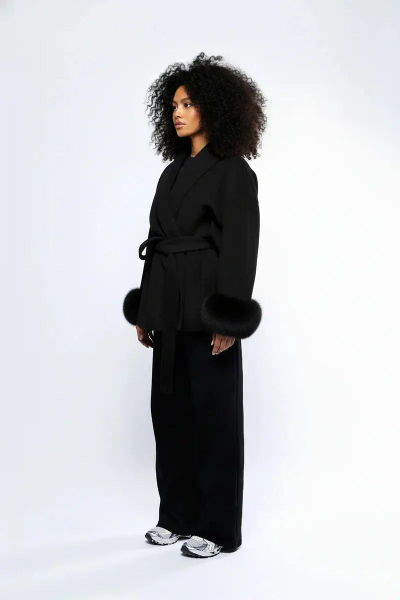 Elegant faux fur jacket CyBerWave