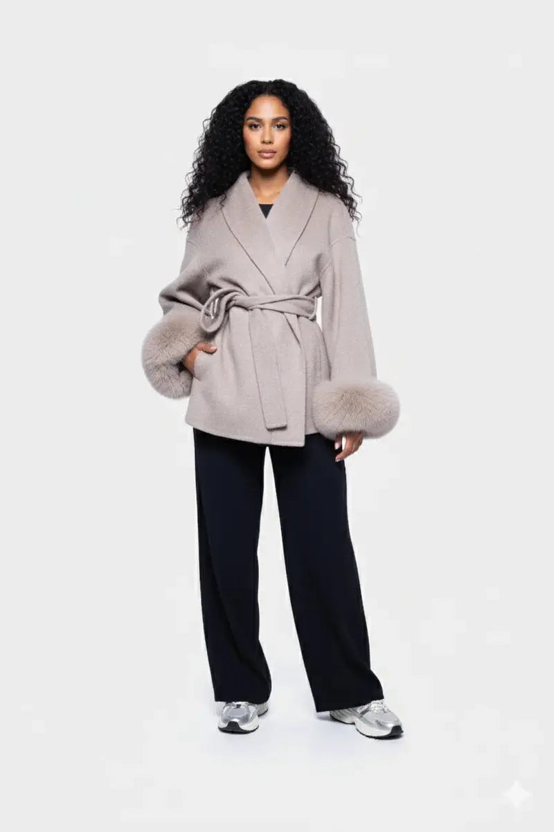 Elegant faux fur jacket CyBerWave