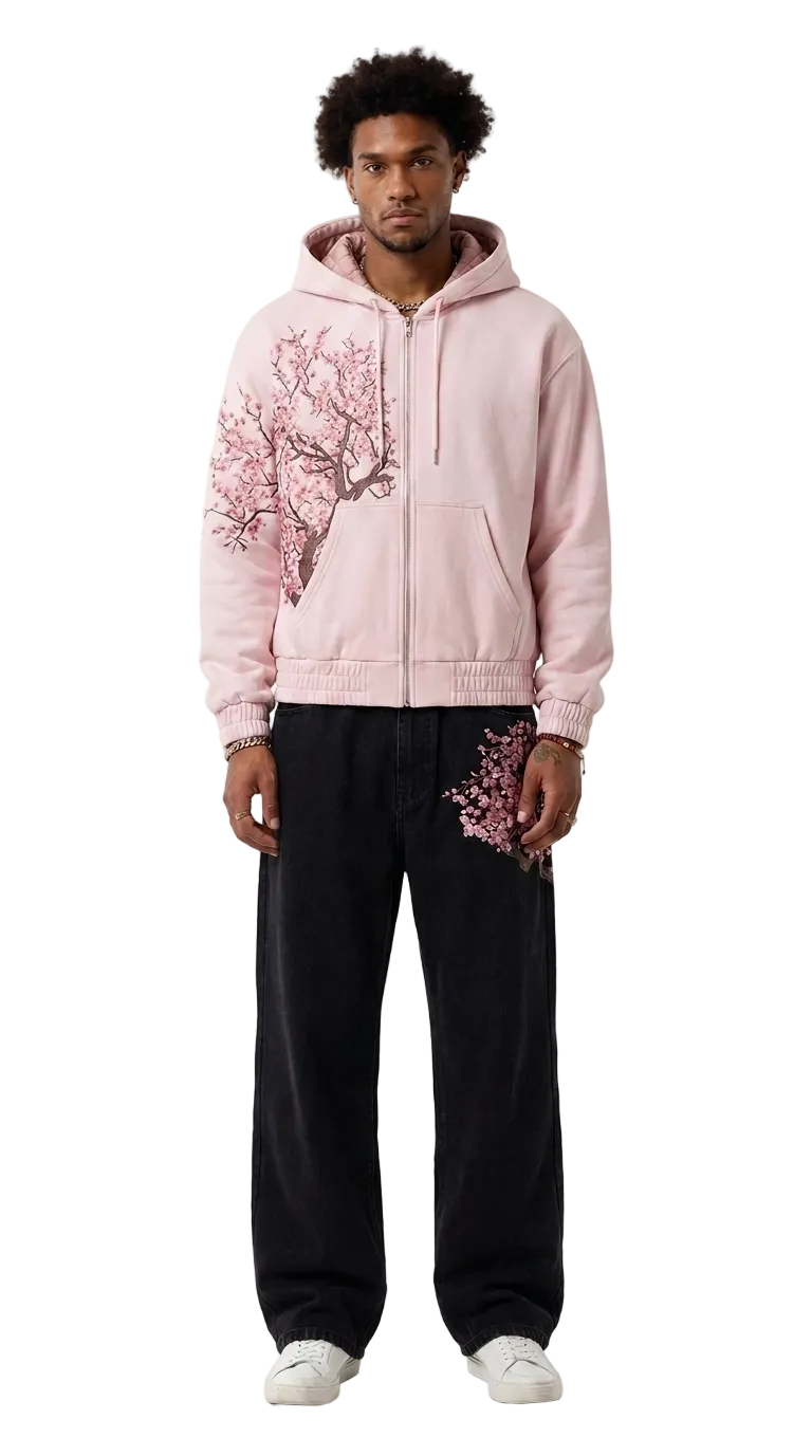 Zip hoodie Cherry blossom