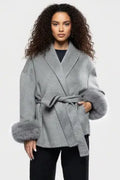 Elegant faux fur jacket CyBerWave