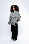 Elegant faux fur jacket CyBerWave