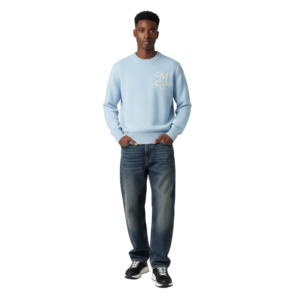 Y2k  Knitted - Bleu