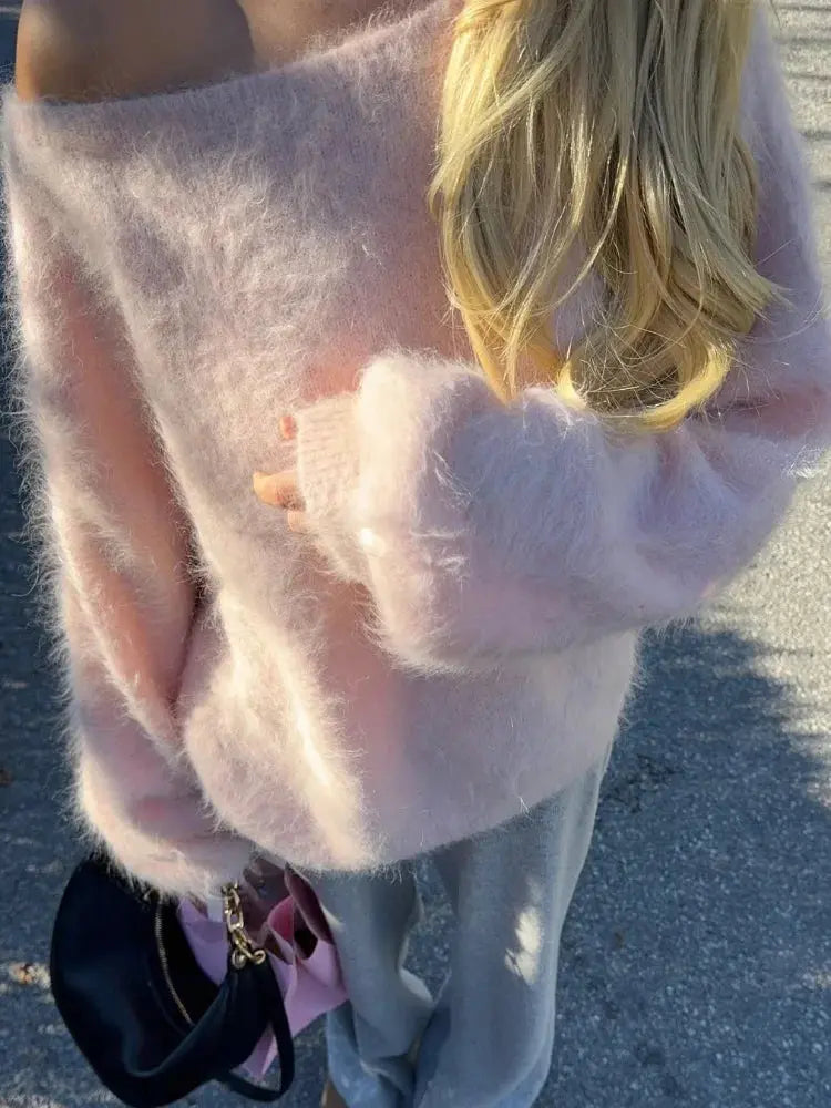 Classic off-the-shoulder sweater CyBerWave