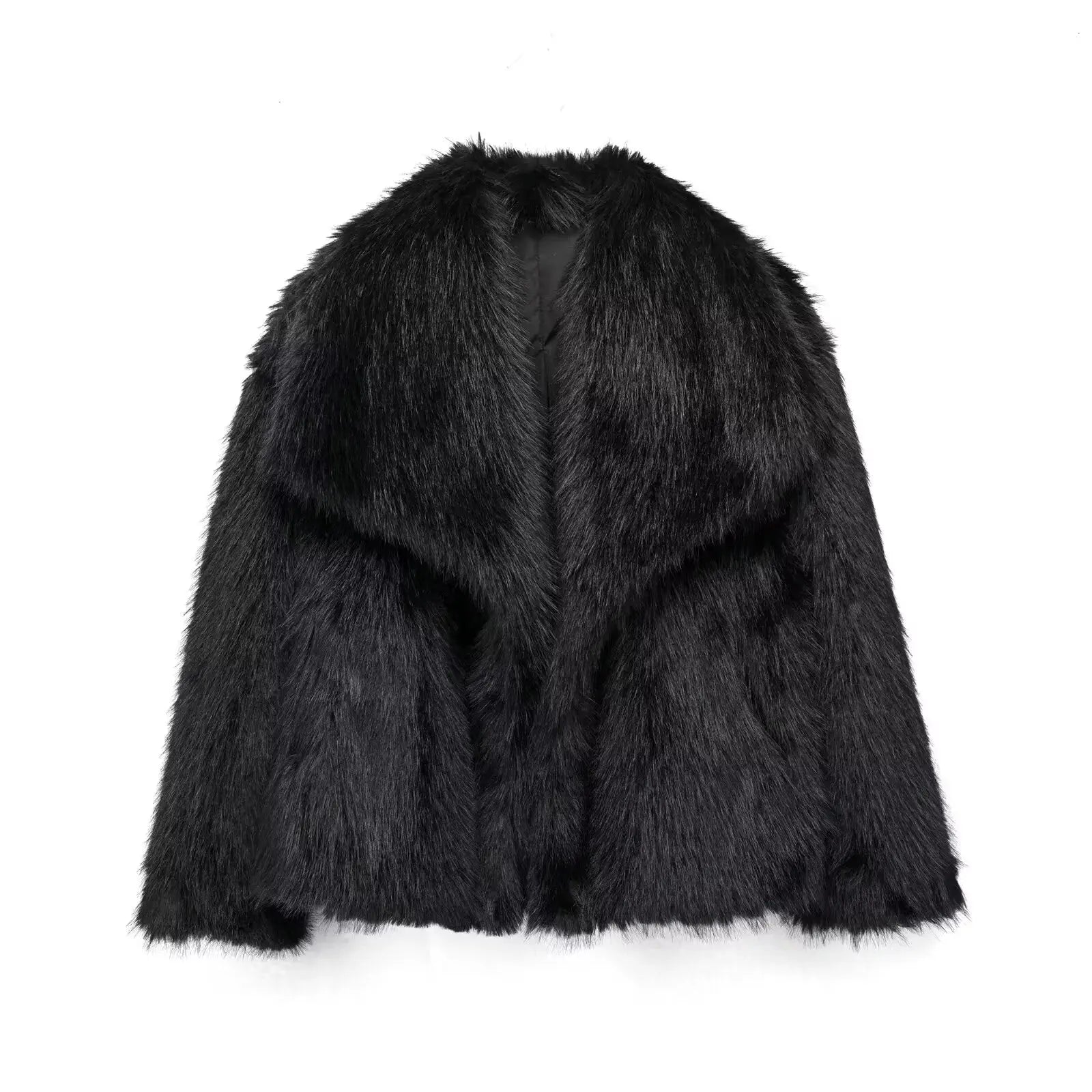 HH  Fashion Cropped Faux Fur CyBerWave