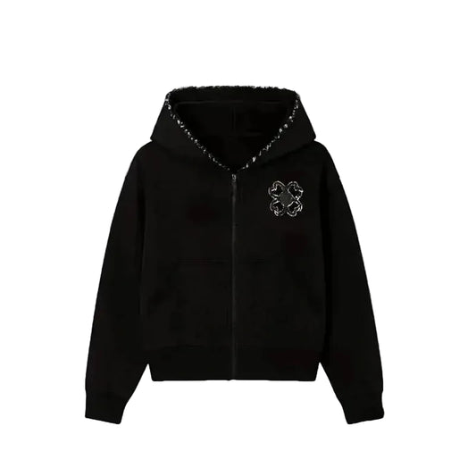 Sweat Capuche motif Trèfle